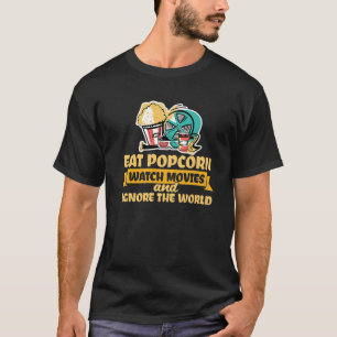 Camiseta Filmes Popcorn Snack Cinema Show - Popco Engraçado