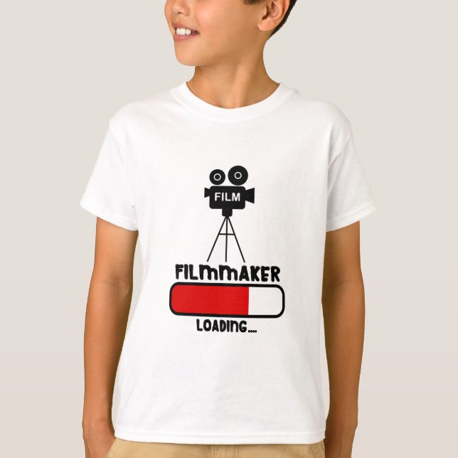 Camiseta Filmmaker Cameraman is Loading Bar Funny Gift (Frente)