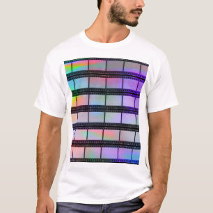 Camiseta Filmstrips de 35 mm: efeitos de luz do scanner