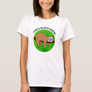 Camiseta Filo-preguiçoso Funny Animal Sloth Pun