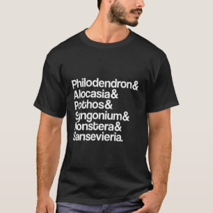 Camiseta Filodendron Monstera Botânica, fábrica interior