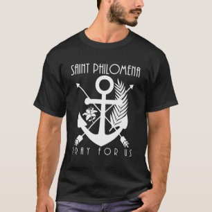 Camiseta Filomena rua Símbolo de Santos de garotas católica