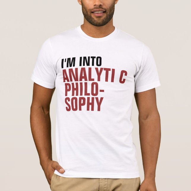 Camiseta Filosofia analítica (Frente)