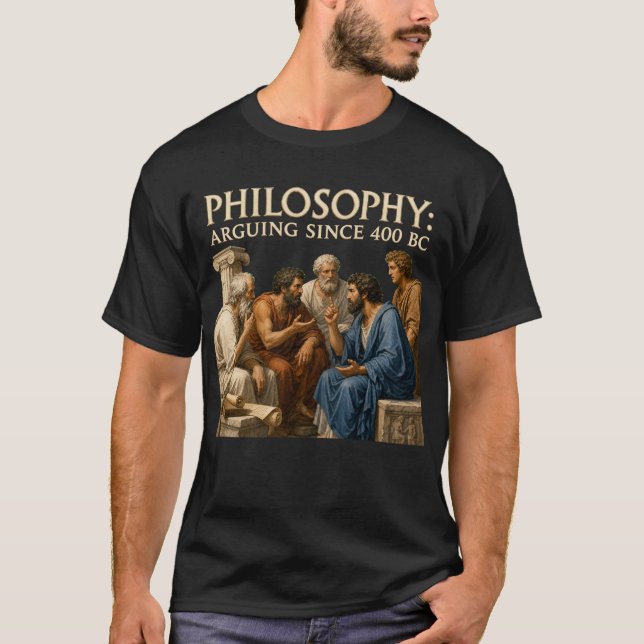 Camiseta Filosofia Argumentando Desde 400 a.C. Deb (Frente)