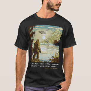 Camiseta Filosofia Bigfoot Loch Ness Monster OVNIs