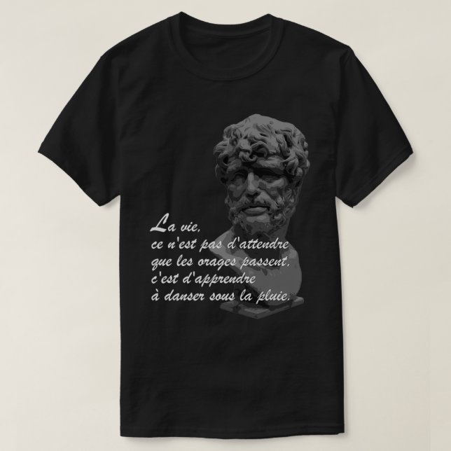 Camiseta Filosofia Cita a Vida (Frente do Design)