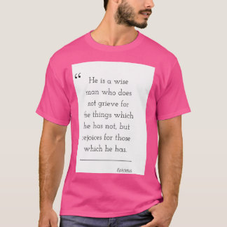 Camiseta Filosofia Citação Epictetus 16