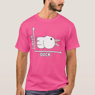 Camiseta Filosofia da Ilusão Óptica Divertida Coelho Pato W
