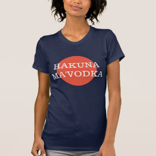 Camiseta Filosofia de Bebendo Engraçado das Mães de Hakuna