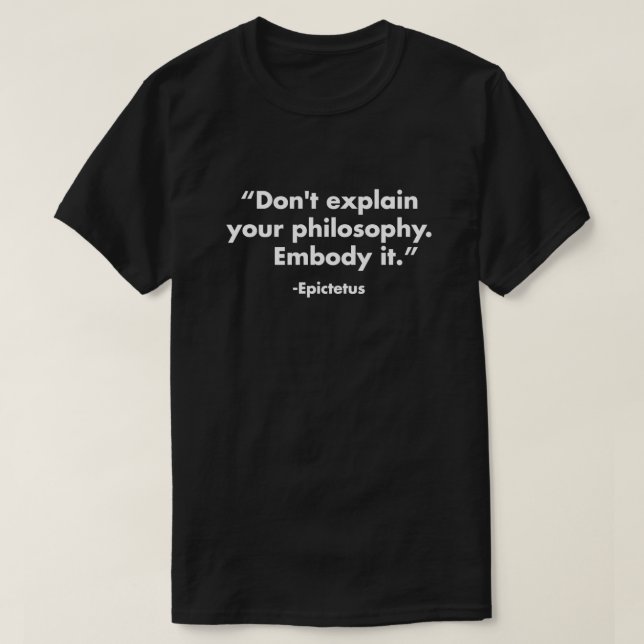 Camiseta Filosofia Grega Stoic Epictetus (Frente do Design)
