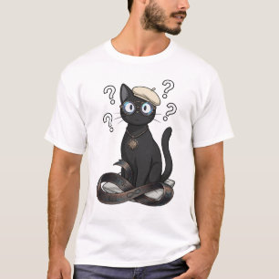 Camiseta Filosofia & Lei Lady Justice Black Cat