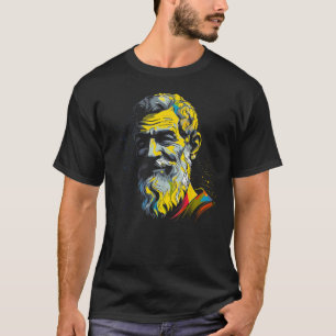 Camiseta Filosofia Marca Epicuro Filósofo grego