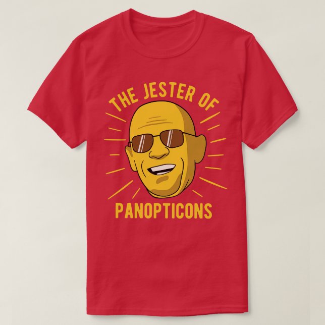 Camiseta Filosofia Michel Foucault O Jester Do Panoptico (Frente do Design)