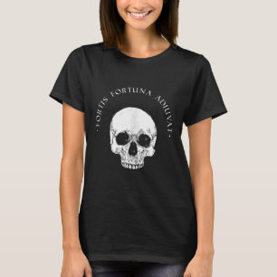 Camiseta Filosofia Stoic Fortis Fortuna Adiuvat Skull Stoi