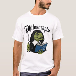 Camiseta Filósofo Divertido Cogito Ergo Rawr Dinossauro