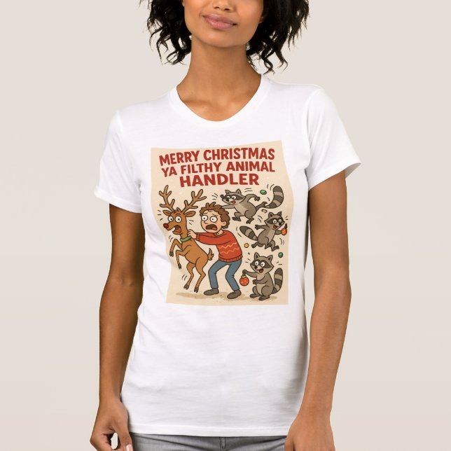 Camiseta Filthy Animal Handler – Holiday Chaos Edition (Frente)