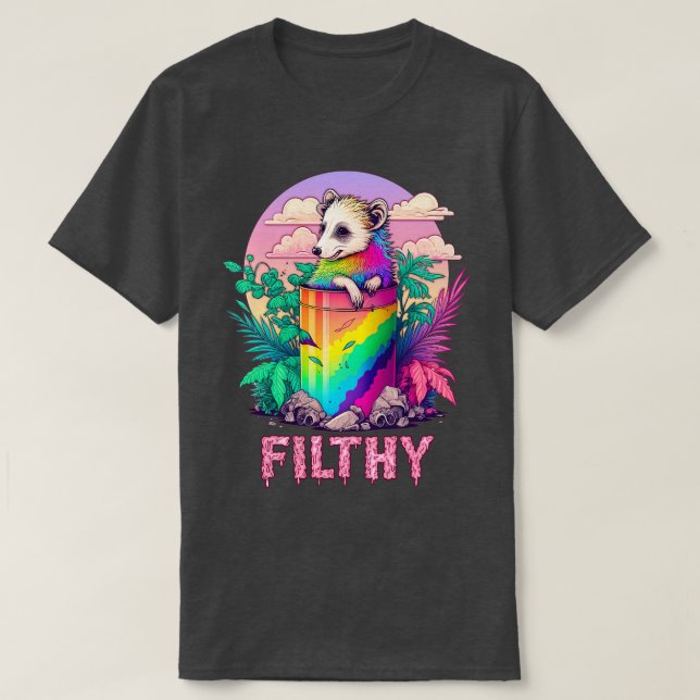 Camiseta Filthy Possum Lover Design (Frente do Design)