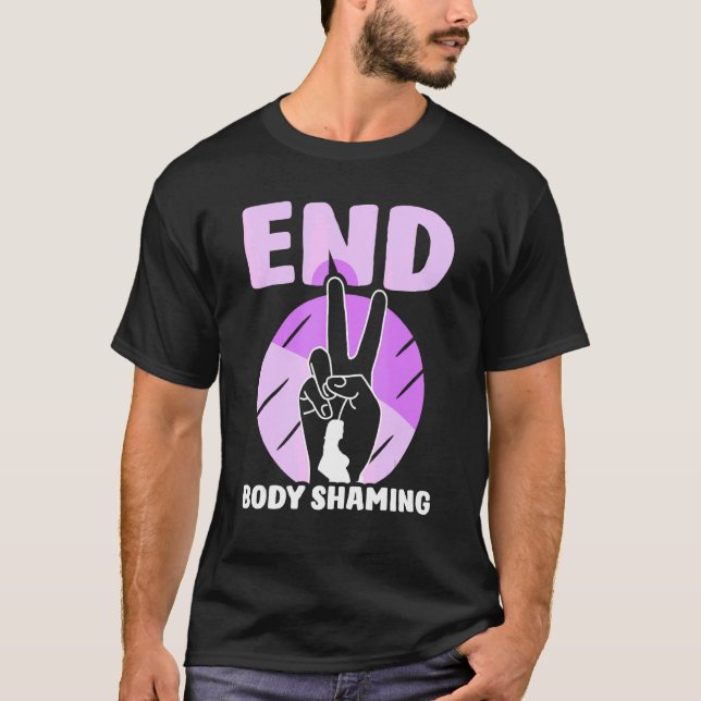 Camiseta Fim da aparência do mocking do corpo (Frente)