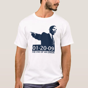 Camiseta Fim da inauguração de Obama de um erro