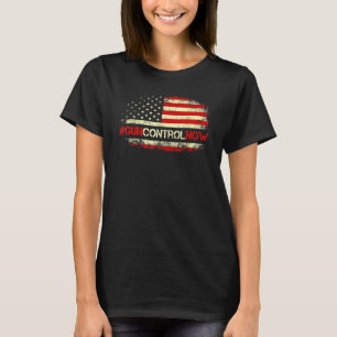 Camiseta Fim da Violência Contra Armas Bandeira Americana