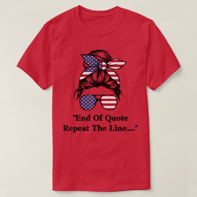 Camiseta Fim De Cotação Repetir A Linha 149 2054 (Frente do Design)