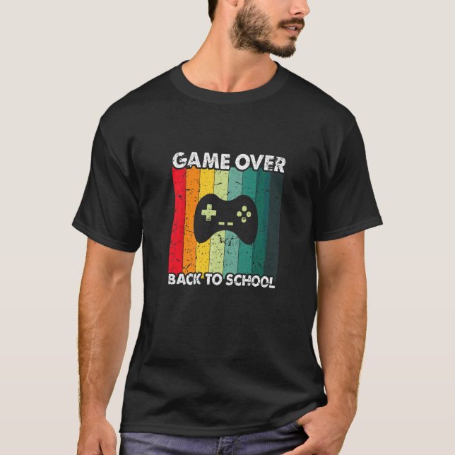 Camiseta Fim de Jogo De Volta à Escola Controle Professor A (Frente)