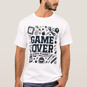 Camiseta Fim de Jogo, De Volta à Escola: Essenciais Monocro