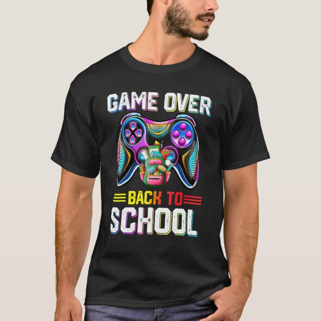 Camiseta Fim de Jogo De Volta à Escola Para Professores Alu (Frente)