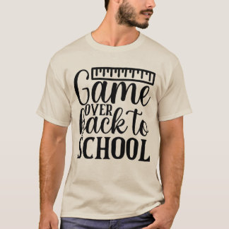 Camiseta 🎮 Fim de Jogo, De Volta à Escola – Primeiro Dia d