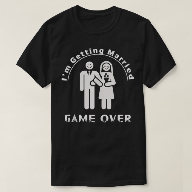 Camiseta Fim de Jogo Estou Me Casando Despedida de Solteiro (Frente do Design)