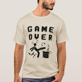 Camiseta Fim de Jogo Raiva de Jogador Humor Divertido de Jo