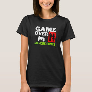 Camiseta Fim de Jogo Sem Jogos Casamento Despedida de Solte