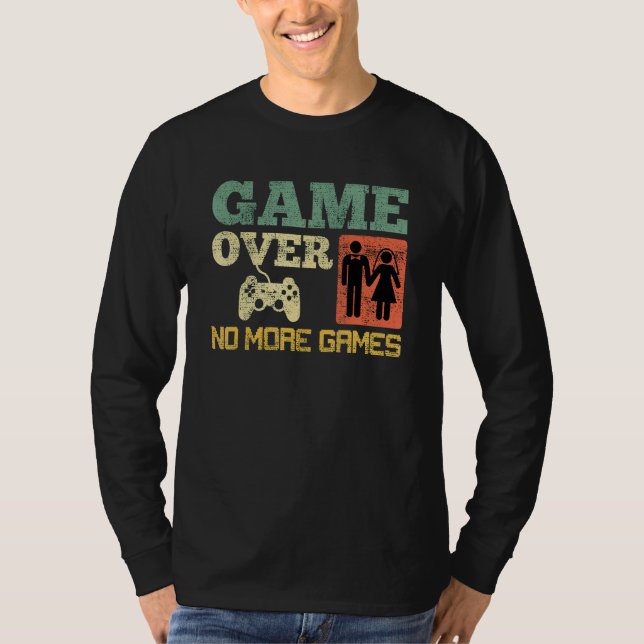 Camiseta Fim de Jogo Sem Jogos Casamento Despedida de Solte (Frente)