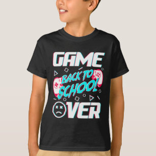 Camiseta Fim de Jogo Volta às Aulas Primeiro Dia de Aula En