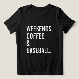 Camiseta Fim de semana Café Baseball Esportivo