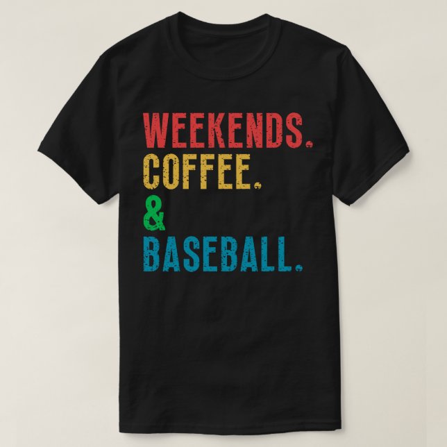 Camiseta Fim de semana Café e Baseball 11 (Frente do Design)