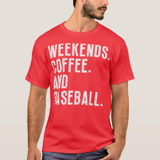 Camiseta Fim de semana Café e Baseball 28