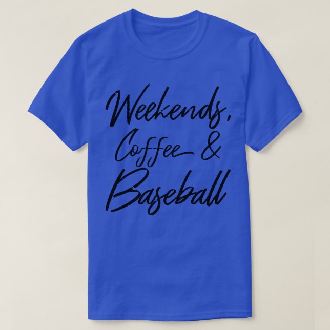 Camiseta Fim De Semana Café E Baseball IV (Frente do Design)