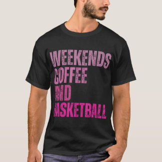 Camiseta Fim De Semana Café E Basquete Vintage