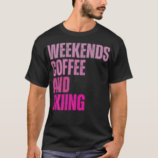 Camiseta Fim De Semana Café E Pele Vintage Retro ski Lover