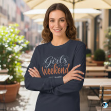 Camiseta Fim de Semana das Meninas Personalizável