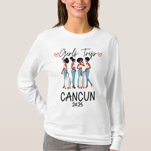 Camiseta Fim de semana das mulheres em Cancun México Férias