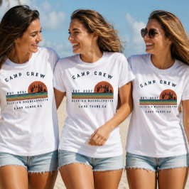 Camiseta Fim de Semana de Acampamento Personalizado Despedi