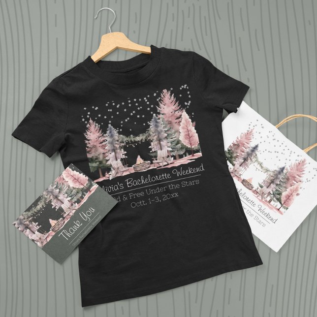 Camiseta Fim de Semana de Campanha de festa de solteira (Criador carregado)