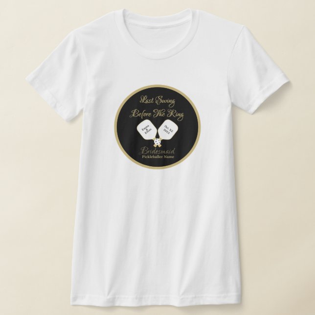 Camiseta Fim de Semana de Casamento Pickleball Bach Party D (Postura )