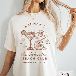 Camiseta Fim de Semana de Despedida de Solteira Azul e Marr