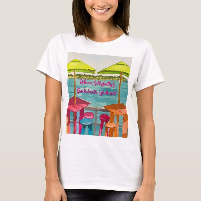 Camiseta Fim de Semana de Despedida de Solteira com o Clima (Frente)