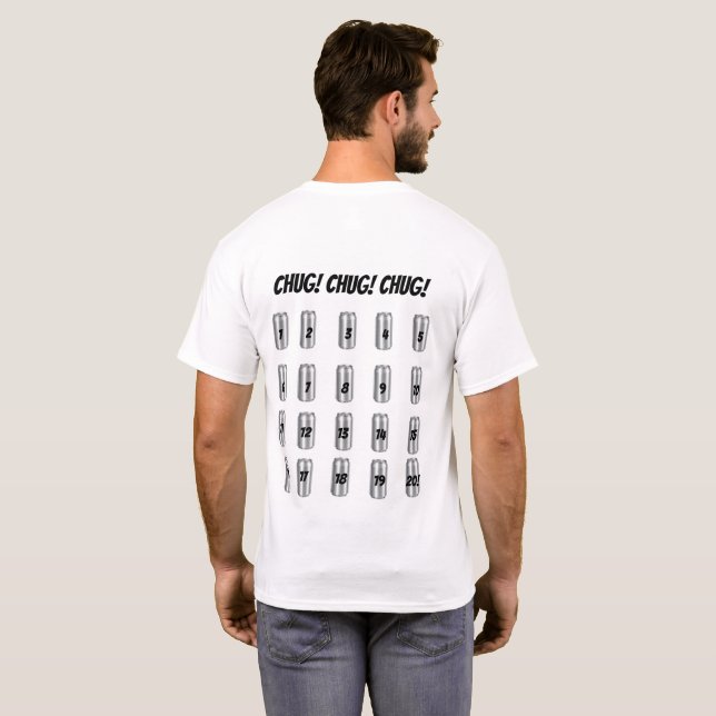 Camiseta Fim de semana de despedida de solteiro Tiros e cer (Parte Traseira Completa)