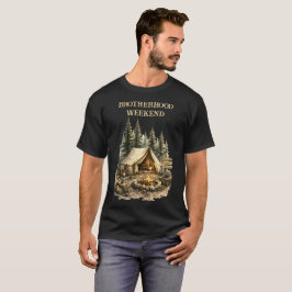 Camiseta Fim de Semana de Irmandade Acampamento Solteirão R
