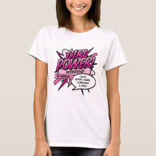 Camiseta Fim de Semana de Meninas de Energia de Garotas Per